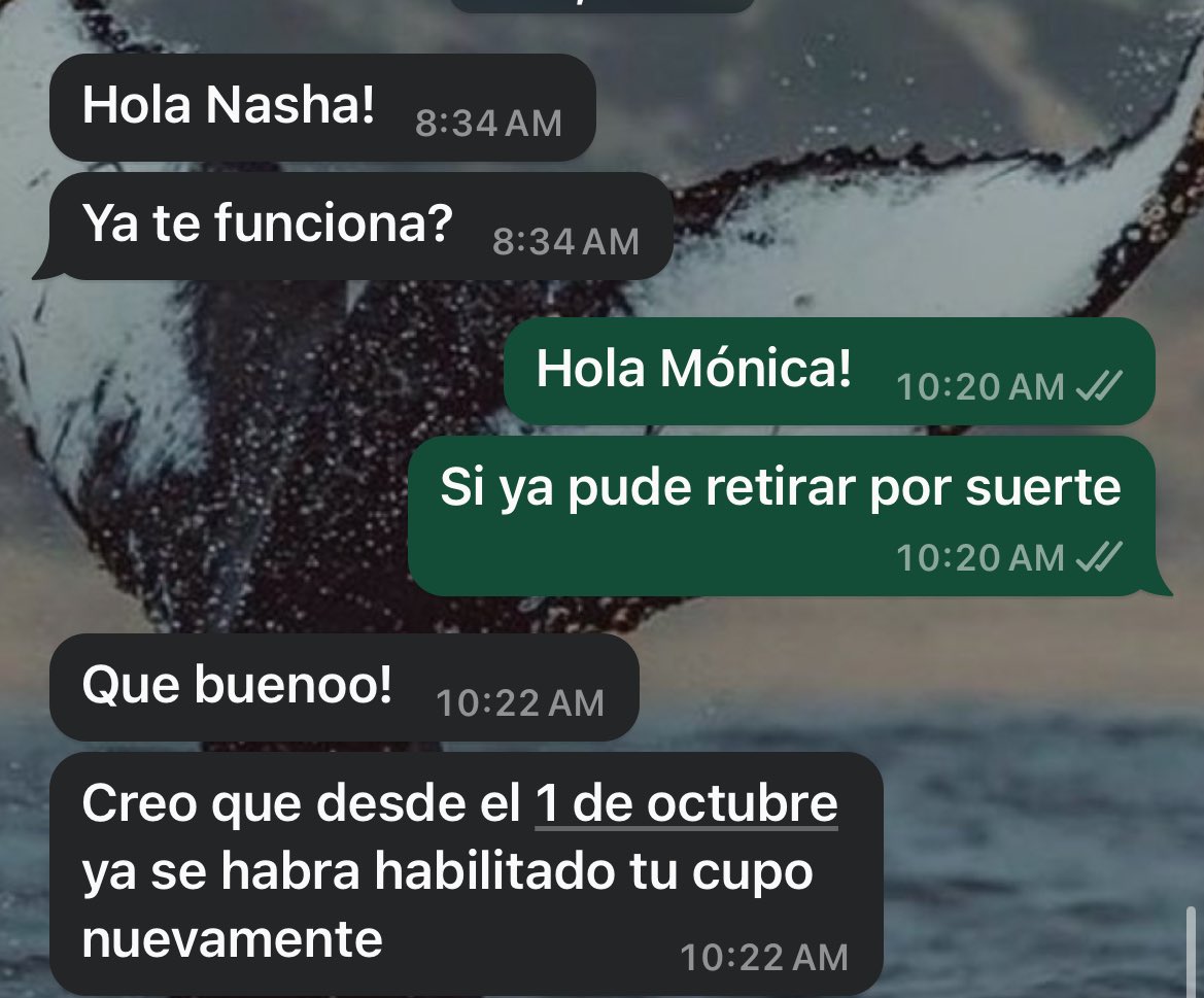 Nashabxx's tweet photo. Mónica al rescate, y si, este mes el mismo problema intenté hasta dar su número para que se comuniquen con ella así yo no le molestaba pero, tuve que recurrir a ella, si tienen alguna consulta insolvible cuenten con Mónica Villagra 🙌🏻 https://t.co/Hblq4WaUWR