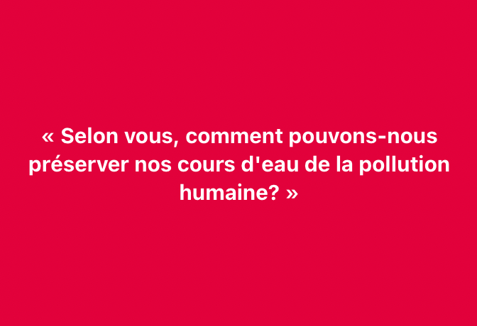 Chers amis,

Nous vous invitons à participer à notre débat du jour de ce mardi 11 février 2025. Voici la question du jour :

« Selon vous, comment pouvons-nous préserver nos cours d'eau de la pollution humaine? »

Nous attendons vos réactions en commentaires.

A demain ! #wasexo