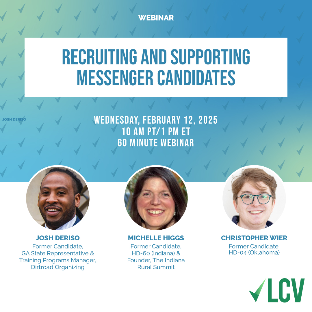 We're EXCITED to see Dirtroad's very own team member, Joshua Deriso, + two alums--Michelle Higgs (Indiana) + Christopher Wier (Oklahoma)--talking about the importance of organizing in tough districts w/<a href="/LCVoters/">League of Conservation Voters ❌👑</a>. Register to hear these SUPERSTARS:
lcv.zoom.us/webinar/regist…