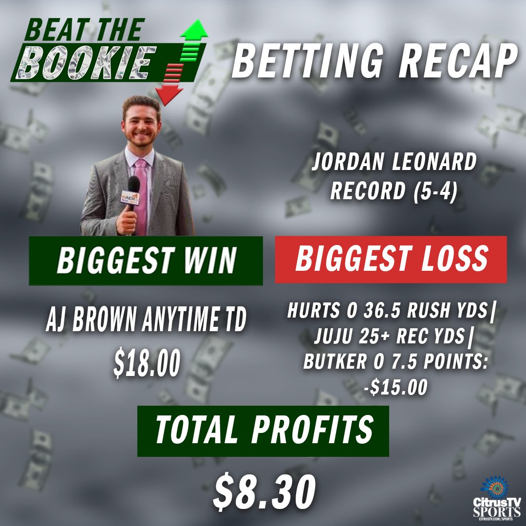 Only fitting the Eagles win and BTB is stays green!!

Even though the game was dud, <a href="/JLeonard1013/">Jordan Leonard</a>'s picks were not. But certainly more was expected from Mr.BeatTheBookie. Unfortunately <a href="/AndrewSelover/">Andrew Selover</a> and <a href="/IanNicholasTV/">Ian Nicholas</a>'s bets from NOLA collapsed before the Chiefs even scored.