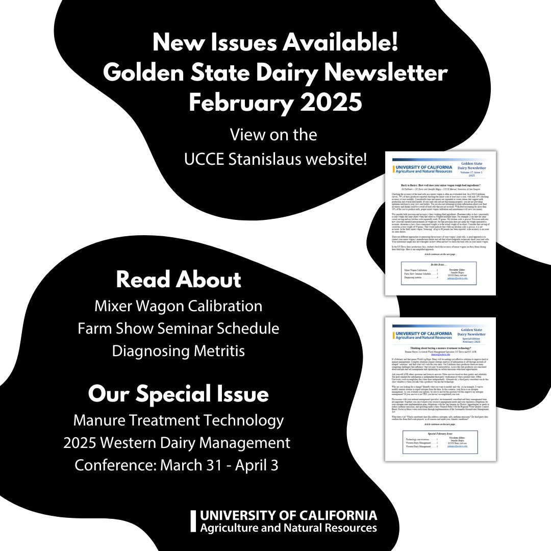 We've released two new issues of the Golden State Dairy Newsletter! Read them on our website.