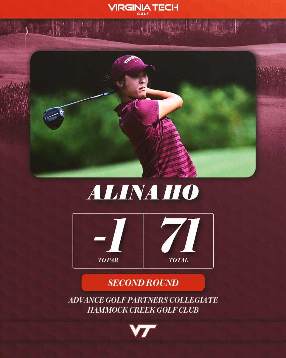 four more Hokies in red figures for the 2nd round 💪