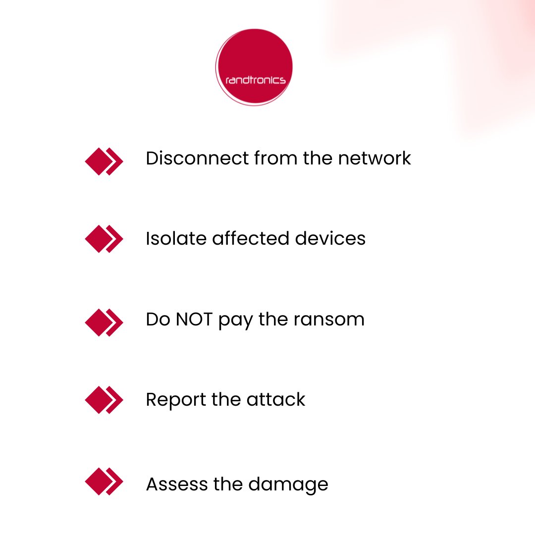 🚨 Don't wait until it's too late! 🚨

Knowing what to do in the first moments of a ransomware attack can make all the difference. Stay prepared, act fast, and protect your data. 🔐💻

🔗 Learn more: randtronics.com

#CyberSecurity #RansomwareProtection #DataSecurity