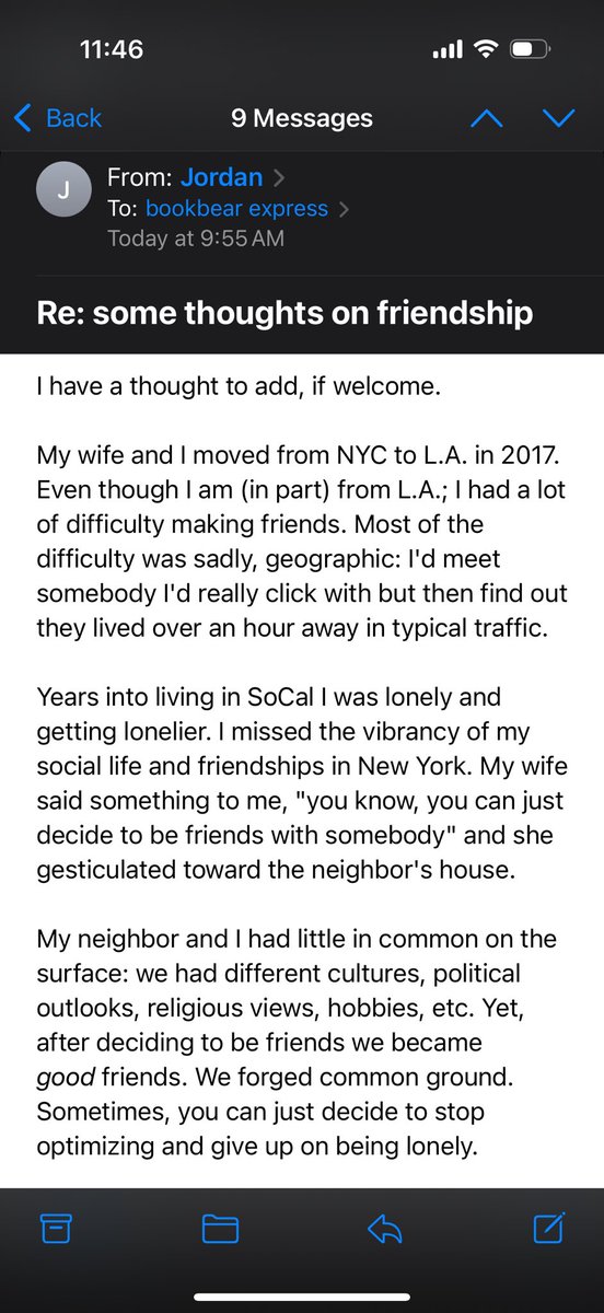 “Sometimes, you can just decide to stop optimizing and give up on being lonely.” 🥺