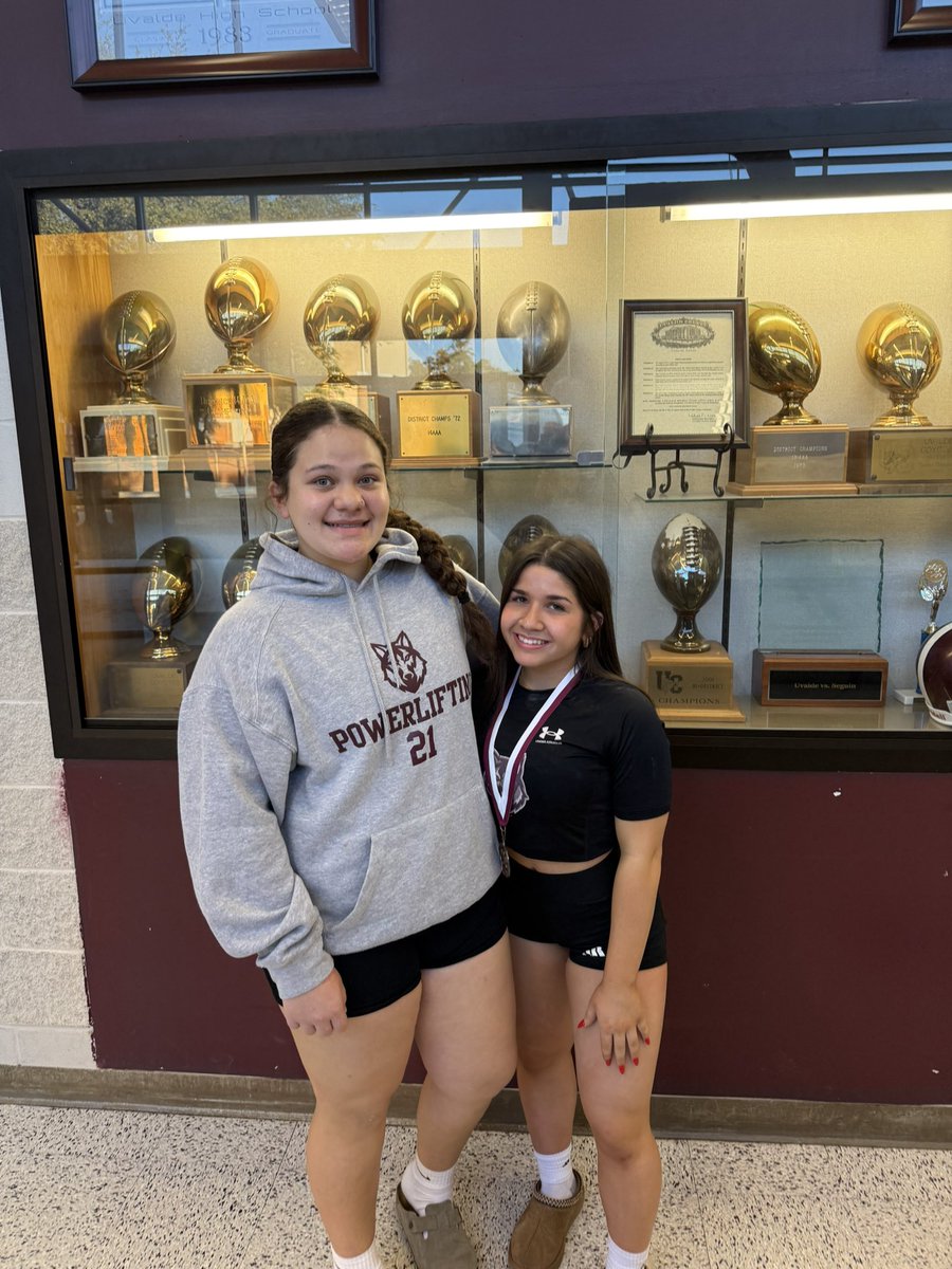Saturday weather forecast should have said 100% chance of gains. These two got PRs in Squat, Deadlift, &amp; Total. Katies lifted unequipped against equipped lifters and received 4th. She was also 5 lbs from the regional qualifying total while lifting unequipped. <a href="/DavenportWolves/">DHS Wolves Athletics</a>
