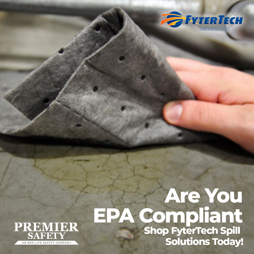 _premier_safety's tweet photo. Environmental compliance doesn’t have to be stressful. 🌎 FyterTech Nonwovens offers spill kits, containment systems, and stormwater solutions for quick cleanup and EPA compliance. ✅ Protect the planet and your business today: https://t.co/Abmpa47eLg 

#PremierSafety https://t.co/ONnZT6M8zr