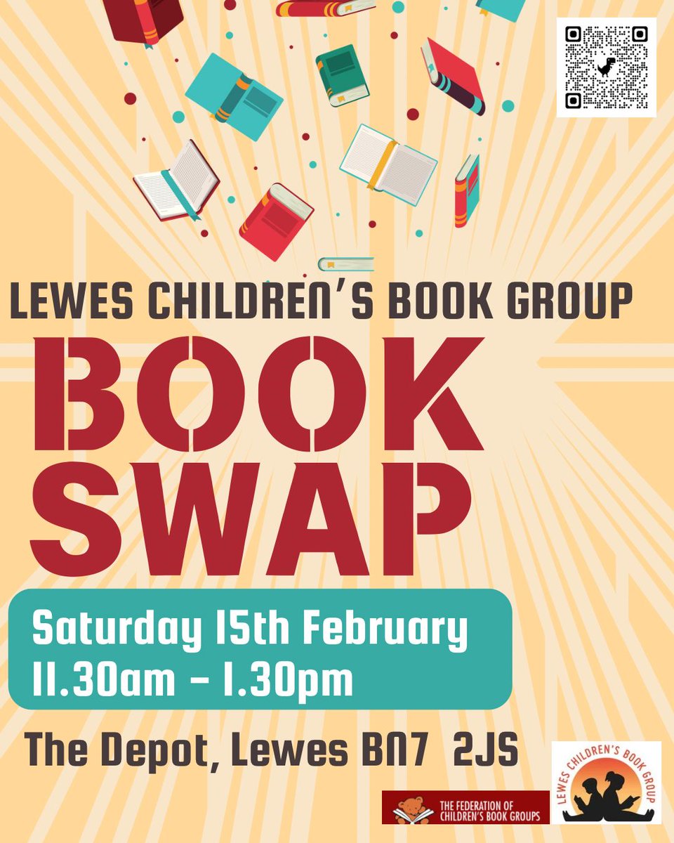 nuttybookswap's tweet photo. Join us on Saturday, 15th of February, for our regular bookswap, from 11.30 am to 1.30 pm @LewesDepot. The event is free, children can bring as many books as they can carry.  #childrensbooks #lewes #welovebooks https://t.co/XCHBOF9ELO