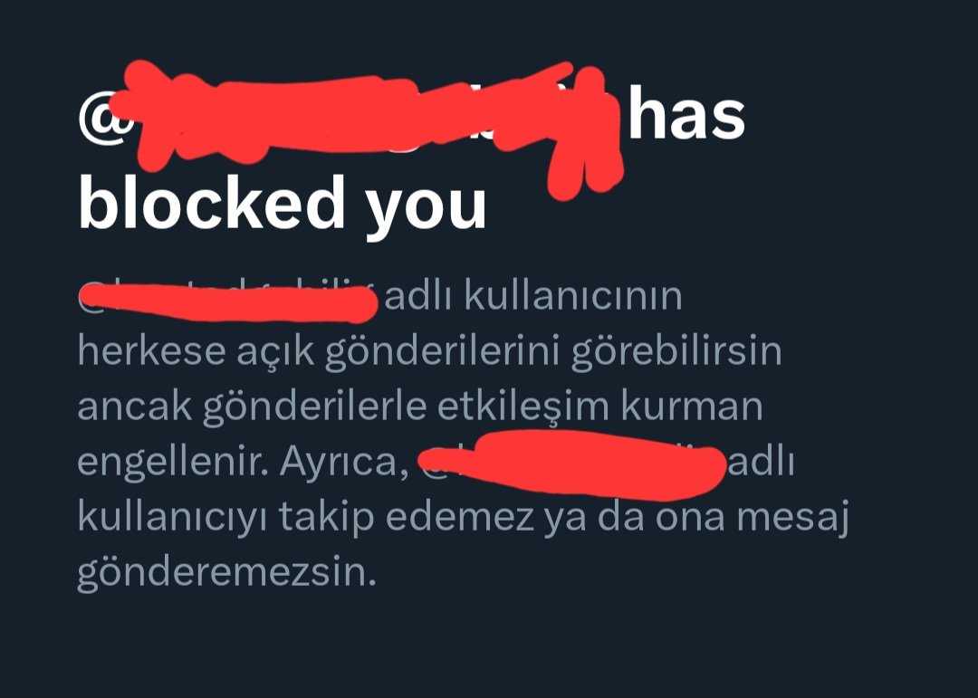 engellemis mi napmis amk anlamadim