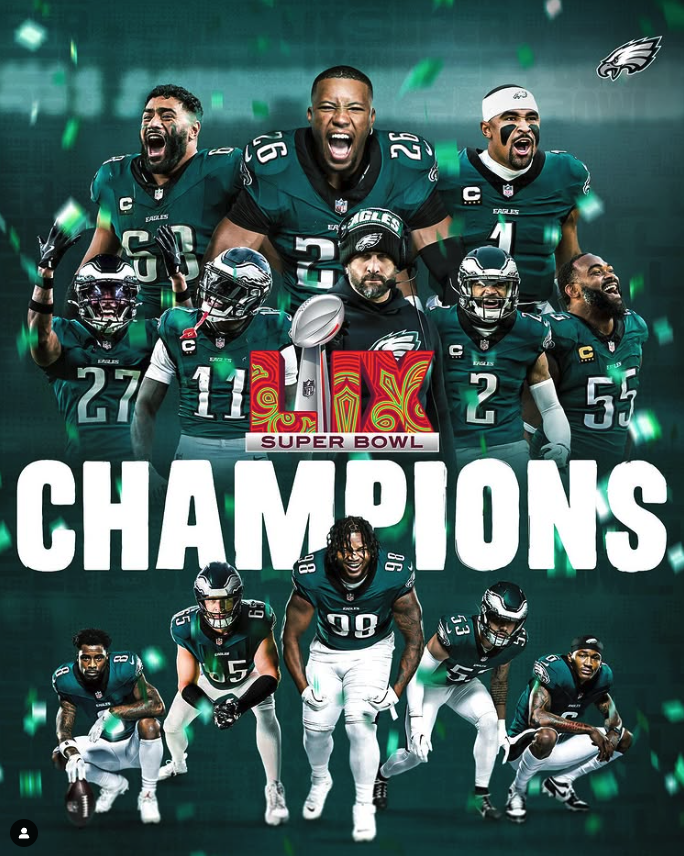 Vinart's tweet photo. Huge congrats to the Super Bowl Champion Philadelphia Eagles on an unforgettable season! PA football runs deep, and at Vinart Dealerships, we’re proud to support the best in the game! 💪🔥 #FlyEaglesFly #SuperBowlChamps #PAFootball #VinartDealerships #TheOnlyWayToDrive https://t.co/JwYmYGZOKI