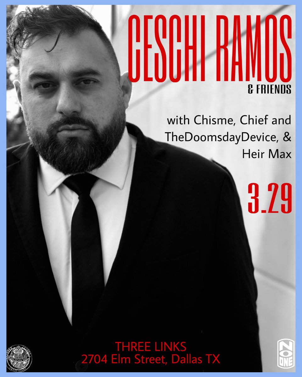 JUST ANNOUNCED! CESCHI RAMOS! with Chisme, Chief and TheDoomsday Device, &amp; Heir Max! @ceschiramos