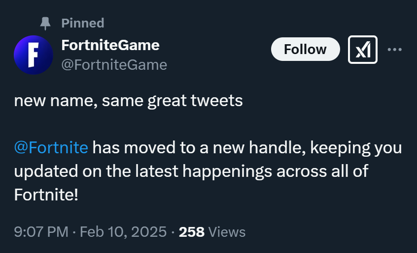 Fortnite finally changed their name to <a href="/Fortnite/">Fortnite</a> 🔥