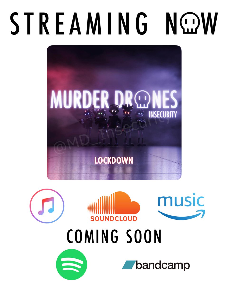 SystemLStudios's tweet image. “LOCKDOWN” IS NOW AVAILABLE ON STREAMING SERVICES!!
Coming to Spotify and Bandcamp soon!
Thank you Søundbøx for making this possible!
#murderdronesinsecurity #murderdrones
linktr.ee/lockdownmdinse…
