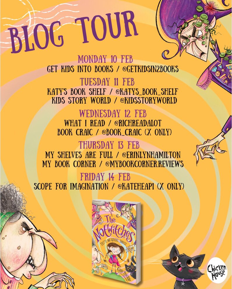 Get Kids into Books (@getkidsin2books) on Twitter photo I’m delighted to kick off the #BlogTour for The Notwitches. Laughter and silliness abound in this brilliant new book by <a href="/GaryPanton/">Gary Panton</a>
You can read my review here:
👉🏻 getkidsintobooks.com/2025/02/10/the…
<a href="/chickenhsebooks/">Chicken House</a> #BookRecommendation #childrensbook #bookreview #TheNotwitches I’m delighted to kick off the #BlogTour for The Notwitches. Laughter and silliness abound in this brilliant new book by <a href="/GaryPanton/">Gary Panton</a>
You can read my review here:
👉🏻 getkidsintobooks.com/2025/02/10/the…
<a href="/chickenhsebooks/">Chicken House</a> #BookRecommendation #childrensbook #bookreview #TheNotwitches