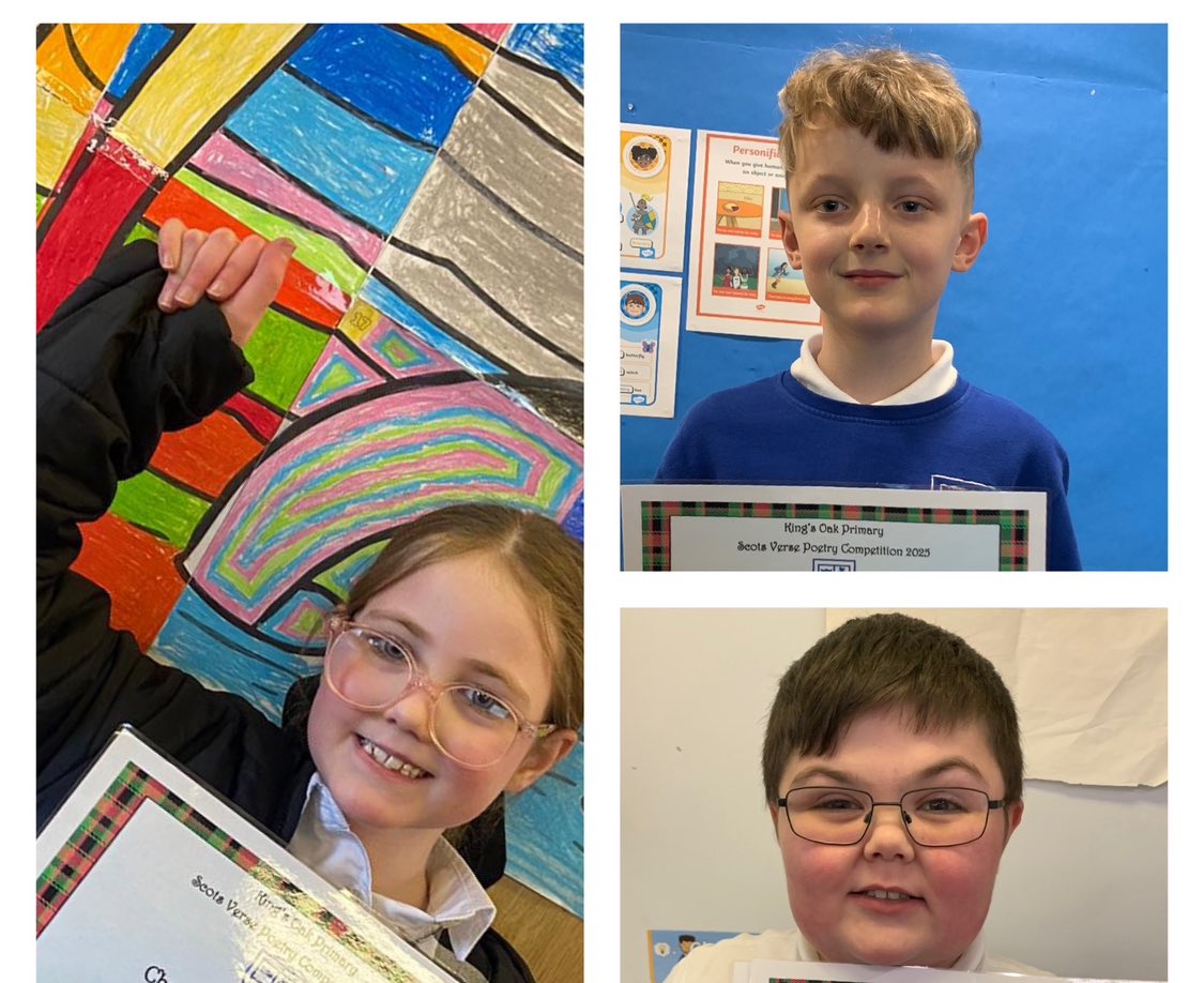 KingsOakSchool's tweet photo. Now, our class winners! 🏴󠁧󠁢󠁳󠁣󠁴󠁿 You were amazing! Looking forward to hearing you recite your poem in the final! 🥳🏴󠁧󠁢󠁳󠁣󠁴󠁿💙 https://t.co/oGQMmW2Pge