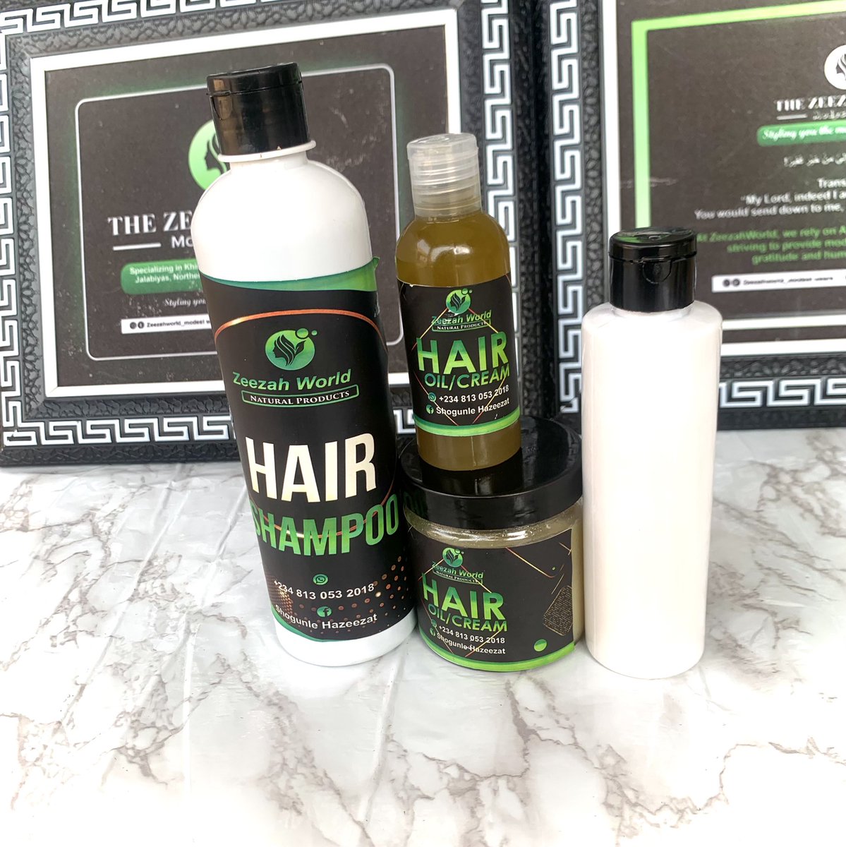 realHazeezat's tweet image. ✨ Guess who’s back? ✨

After putting my natural hair and skincare business on hold for a while, I’m officially back—because YOU asked! The love for my hair products never stopped, and I couldn’t ignore the demand any longer.

This week alone, I sent out 3 full hair care sets:…