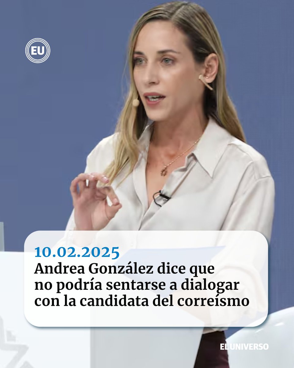 Andrea González Nader, excandidata a la presidencia de la República por Sociedad Patriótica, se pronunció ante los resultados de las elecciones. ow.ly/tw0z50UX6Bn
