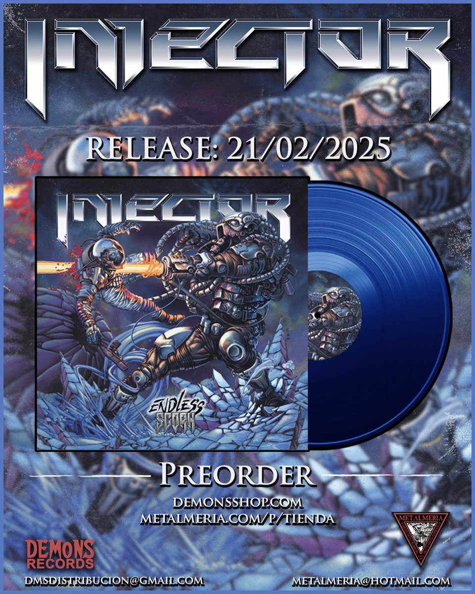 💥 Endless Scorn VINILO 💥

El 21 de febrero verá la luz la edición de vinilo de nuestro nuevo álbum.

Preparaos para esta edición limitada de color azul "engelante"!

🔽 Preventa ABIERTA 🔽
demonsshop.com
metalmeria.com/p/tienda