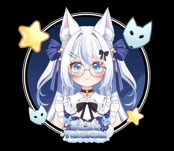SaikaTakahashi_'s tweet photo. Everybody is Talking about VTUBER FRAMES rn, so i made one for myself ✨🫶 https://t.co/CgPKPRxOlH