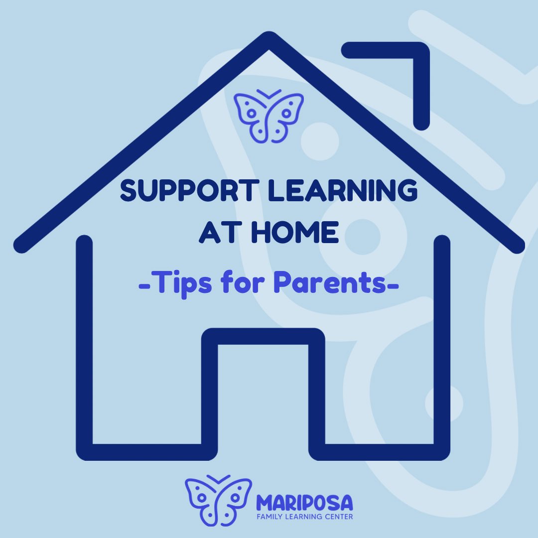 mariposaflc's tweet image. Learning doesn’t stop at school! 🌟 Try these simple tips to support your child’s growth at home.🏡

#LearnFromHome #HomeSchool #MariposaFLC