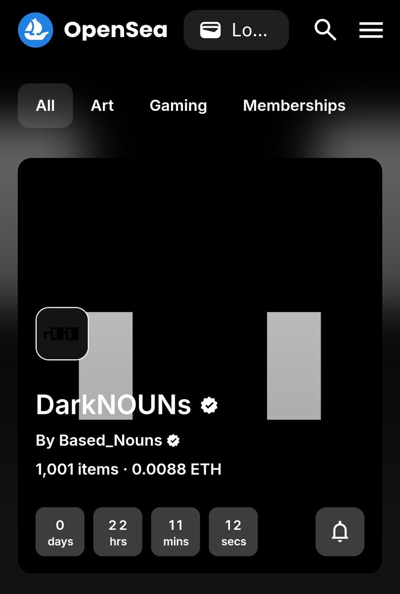 BasedNouns.⌐◨-◨ 🛡️ (@basednouns) on Twitter photo Anyone happen to see the <a href="/opensea/">OpenSea</a> homepage today?⌐⬛️-⬛️
And yes, that is a ✔️
Get ready on <a href="/base/">Base</a>
opensea.io/collection/dar… Anyone happen to see the <a href="/opensea/">OpenSea</a> homepage today?⌐⬛️-⬛️
And yes, that is a ✔️
Get ready on <a href="/base/">Base</a>
opensea.io/collection/dar…