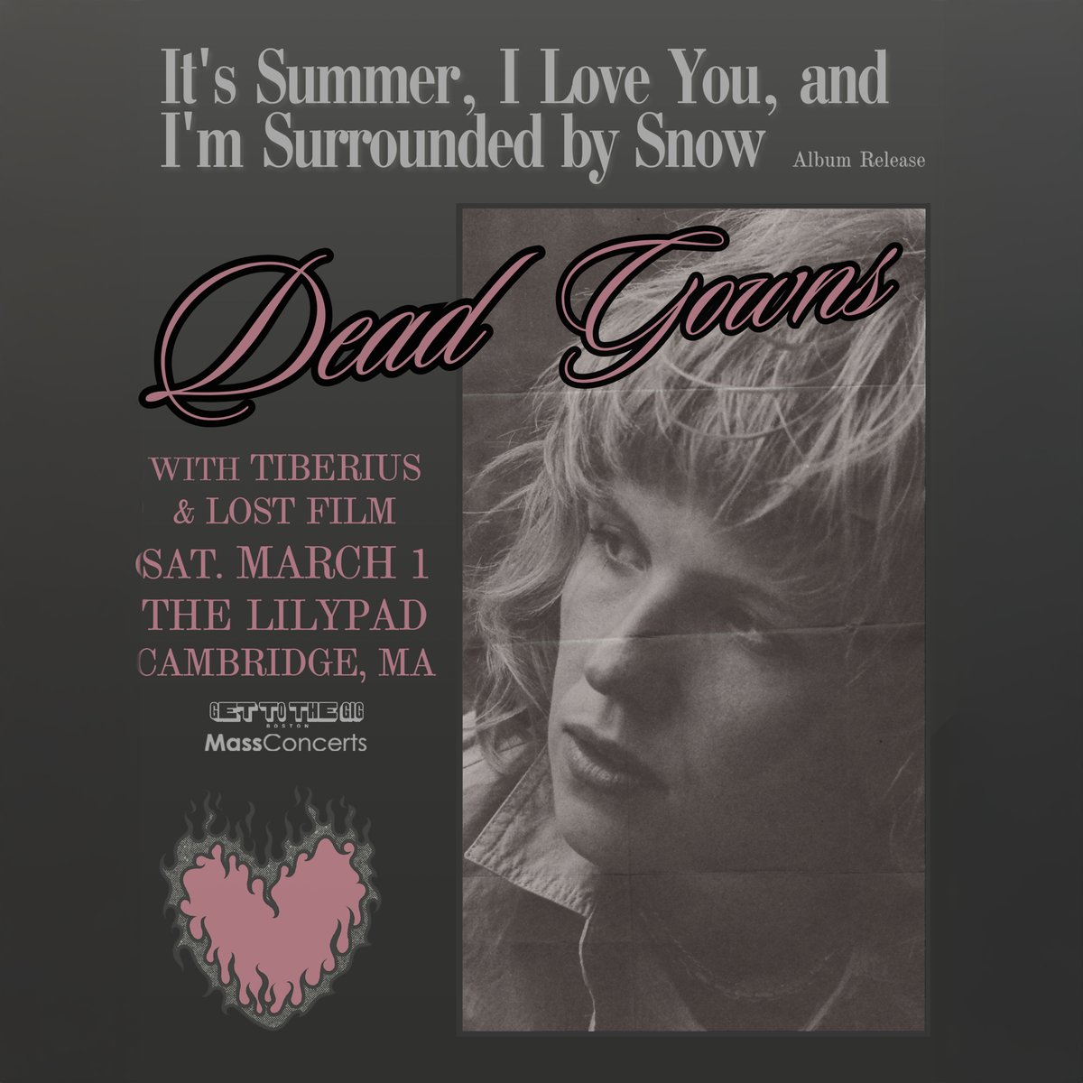 Get To The Gig Boston (@get2thegigbos) on Twitter photo We are stoked to be adding <a href="/tiberiuswright1/">boring ass indie rock</a> & <a href="/lostfilmband/">Lost Film</a> to the <a href="/voila_deadgowns/">Dead Gowns</a> show at the <a href="/lilypadinman/">The Lilypad</a> next month!
Grab your 🎟: hive.co/l/deadgowns-31 We are stoked to be adding <a href="/tiberiuswright1/">boring ass indie rock</a> & <a href="/lostfilmband/">Lost Film</a> to the <a href="/voila_deadgowns/">Dead Gowns</a> show at the <a href="/lilypadinman/">The Lilypad</a> next month!
Grab your 🎟: hive.co/l/deadgowns-31