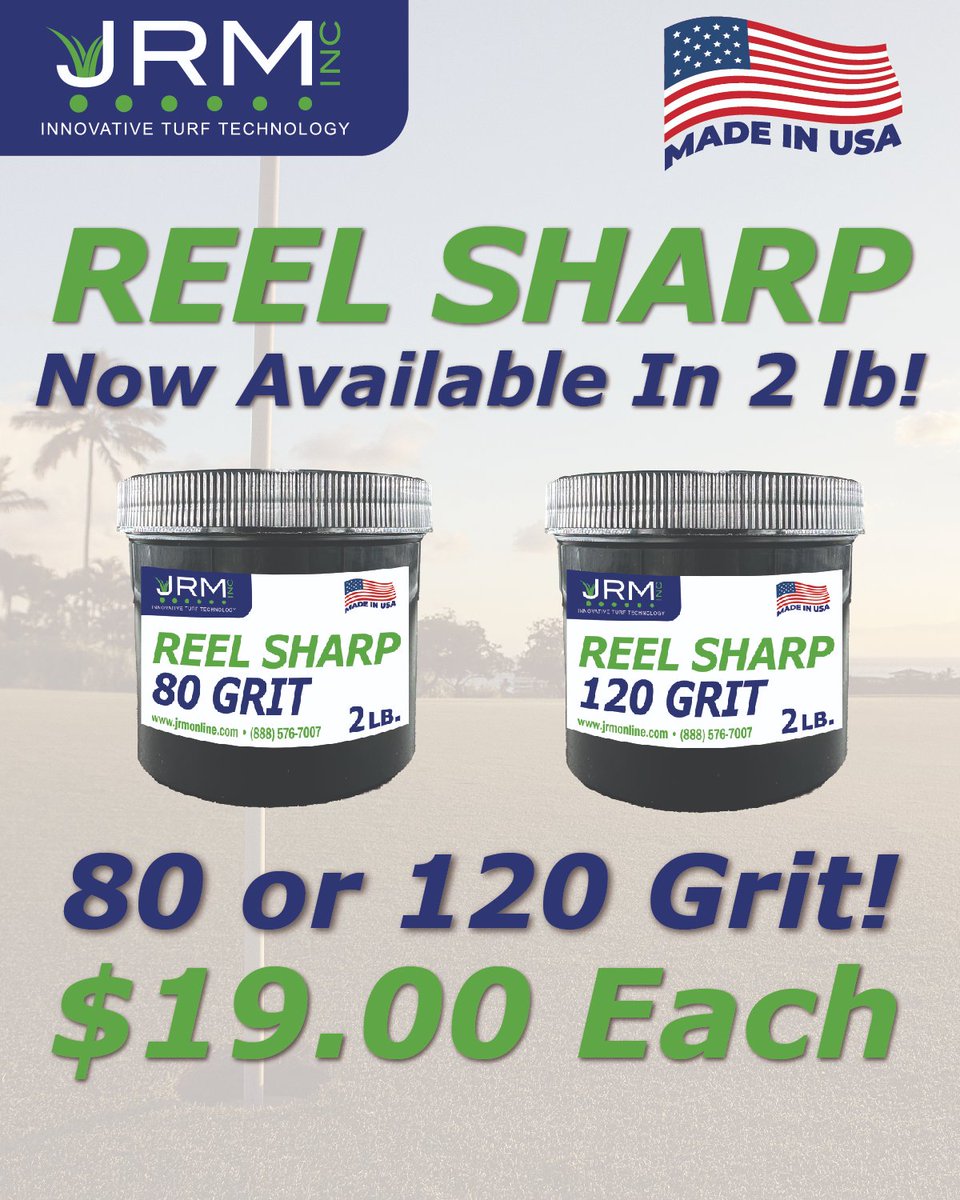 JRMTurfProducts's tweet photo. NOW AVAILABLE in a 2 LB Pail. Perfect for a small shop or even homeowner. Call 888.576.7007
Lapping Compound 80Grit or 120Grit
ONLY $19.00 #REELSHARP #LAPPINGCOMPOUND #80GRIT #120GRIT #BACKLAP #MADEINUSA https://t.co/5s1vyg9Bc4