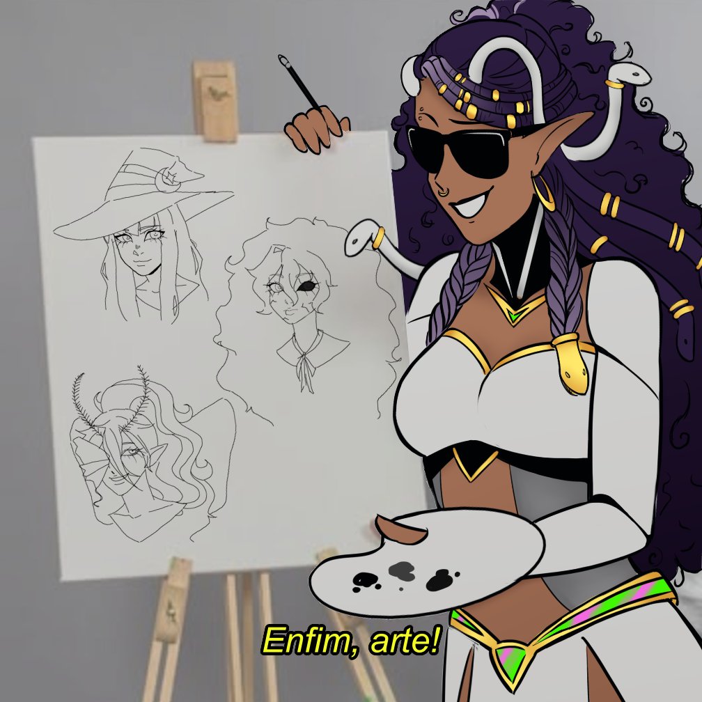 Enquanto isso na base da Furusato...
Fanart meme para a Phera :D

#Pheraarts #FURUarts