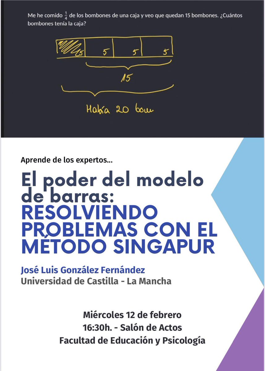 No te pierdas la charla sobre resolución de problemas con el método Singapur.
Este miércoles a las 16:30