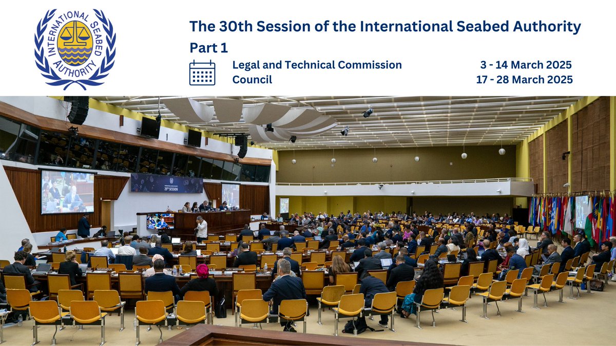 ISBAHQ's tweet photo. Part I of the 30th session of the main bodies of the Authority is approaching! The meetings will happen at @JaConferCentre
For the complete schedule of major events and relevant documents, check out https://t.co/BIasPAAZpa
#theAuthority #30thSession https://t.co/NjdGcg80tn