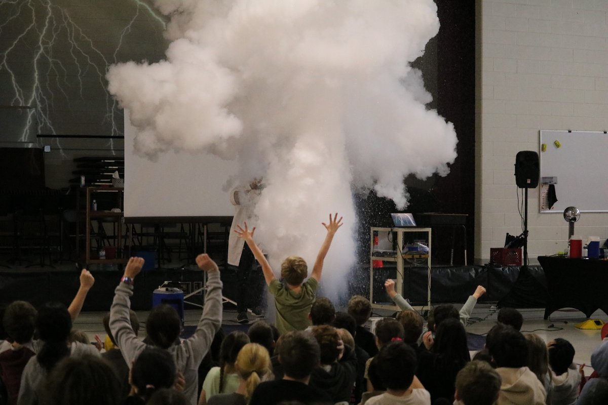 Third and fifth grade students at Palos East learned about weather and climatology during a presentation by Nick Bartholomew from Illinois Storm Chasers. Students learned about the power of tornadoes, how to stay safe during thunderstorms, and in the presence of lightning.
