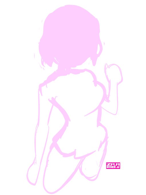 #仕上がりとラフを同時にアップしてみよう いきなり完成形がみえる時がある。特に尾長さんならね。 #アリスギアお絵描き 