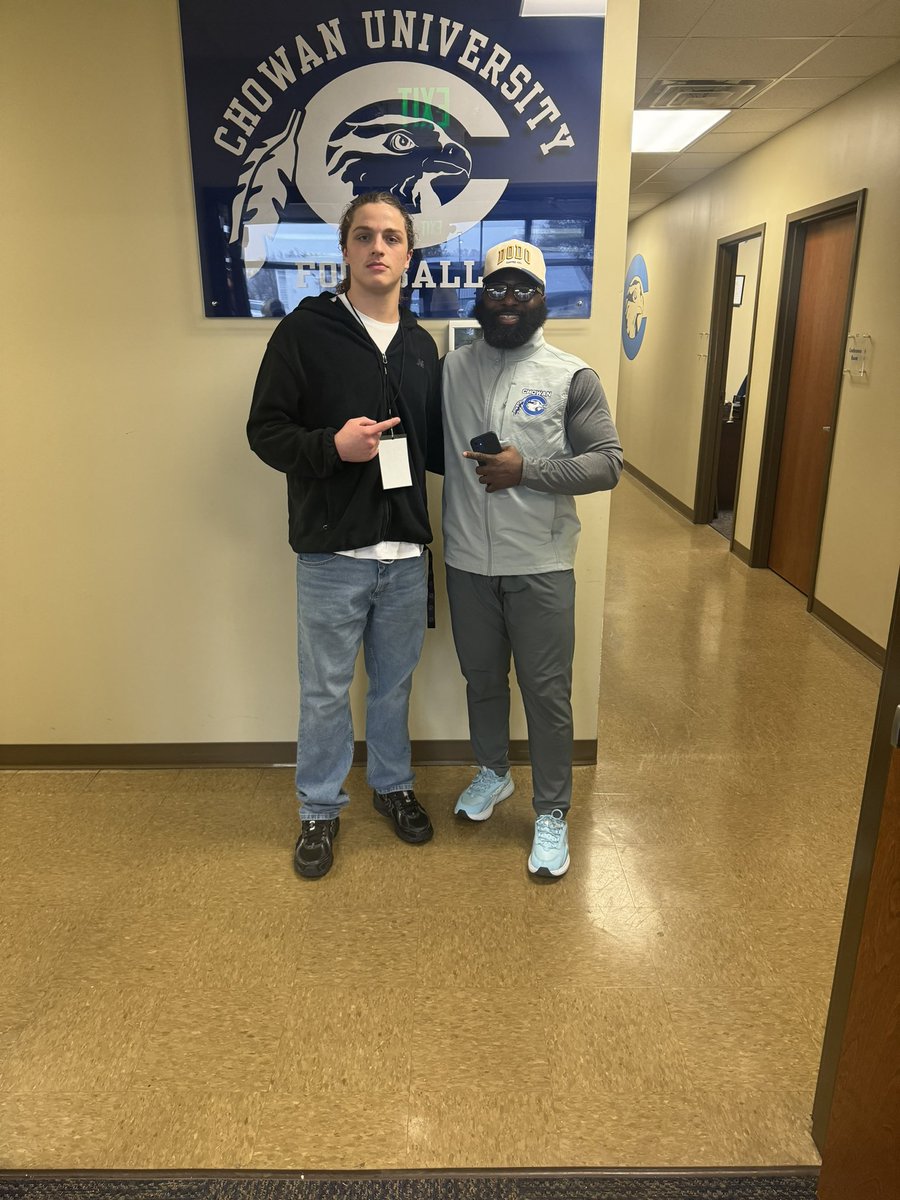 Blake McClung (@blake__mcclung) on Twitter photo Thank you to <a href="/QoachLA__/">Coach Lamont Brown III, M.S.</a> and <a href="/chowanfootball/">Chowan Football</a> for hosting a great visit ! Thank you to <a href="/QoachLA__/">Coach Lamont Brown III, M.S.</a> and <a href="/chowanfootball/">Chowan Football</a> for hosting a great visit !