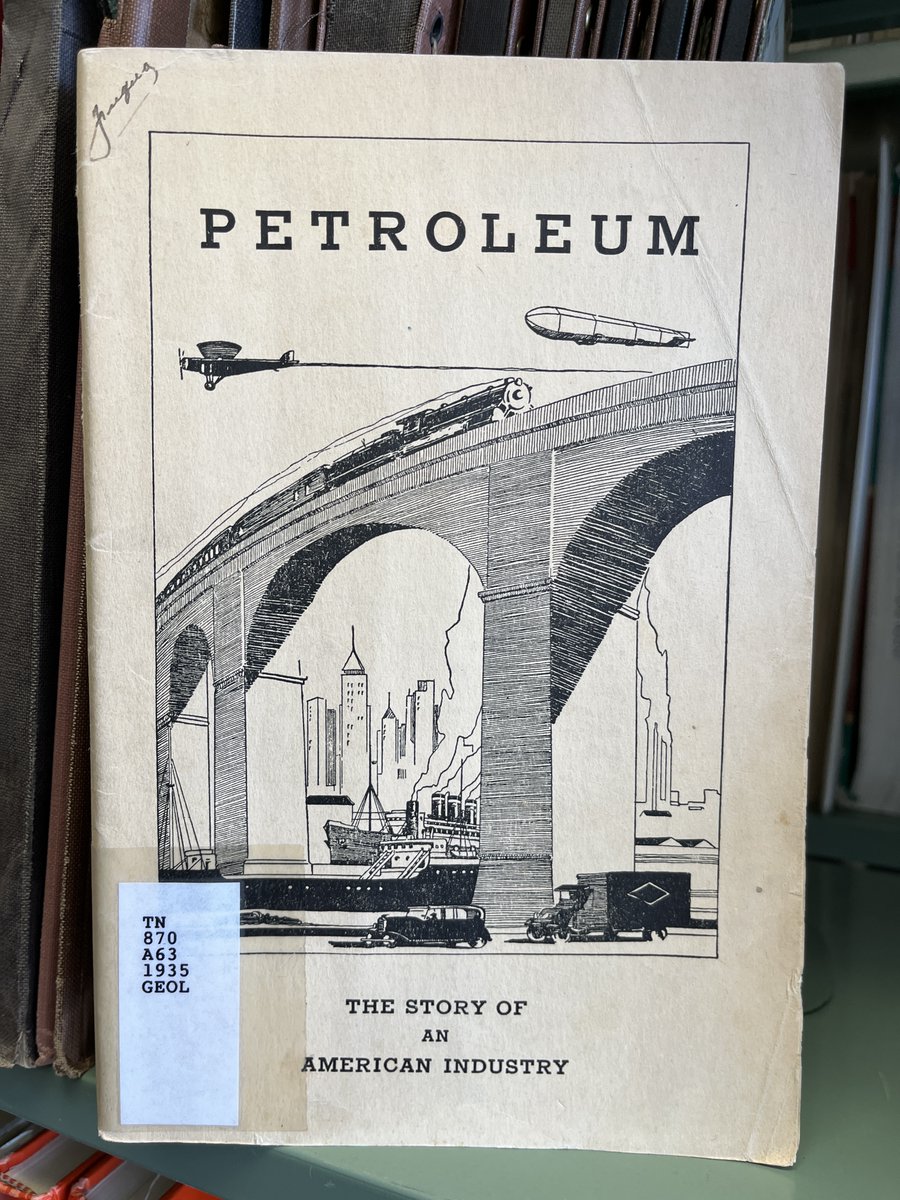 UTGeoLib's tweet image. Petroleum : the story of an American industry / prepared and published by American petroleum institute. 1935. #petroleumindustry #PetroleumTrade