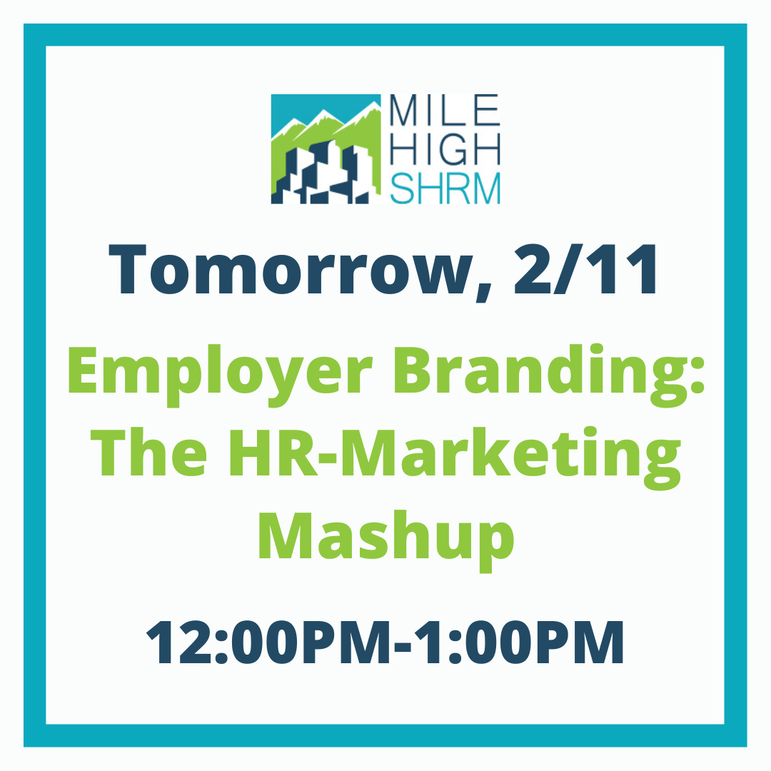 Join us tomorrow (2/11) for Employer Branding: The HR-Marketing Mashup!

This session is all about breaking the mold and unleashing the collaborative power of these two departments to elevate your brand appeal to top talent.

Sign up now: bit.ly/3ZM4Kxk

#HRprofessional