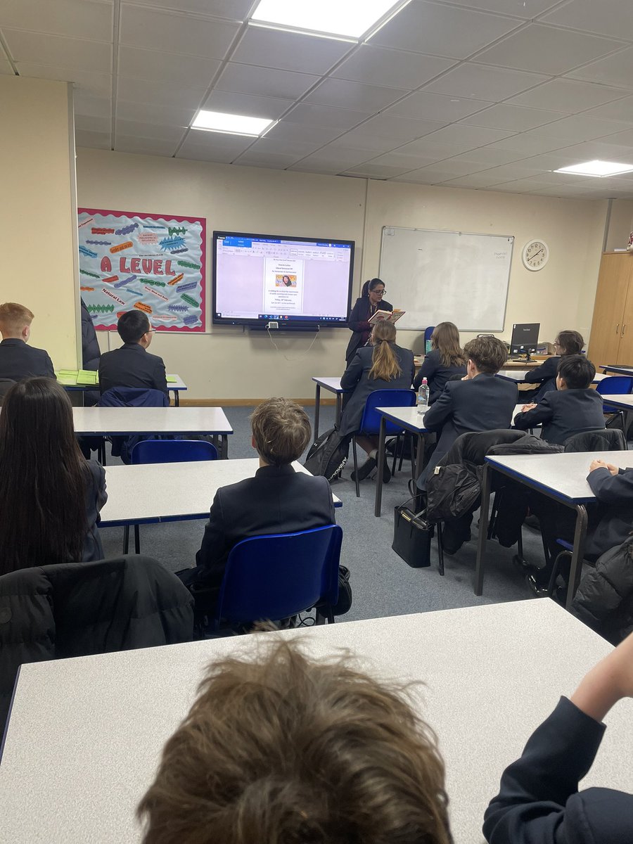 Oracy Week; the power of storytelling. Mrs Chowdry is currently reading one of Richard Osman’s murder mystery novels to her Year 8 form group - the students say they can imagine the story better having it read aloud to them, helping to bring the book to life.
