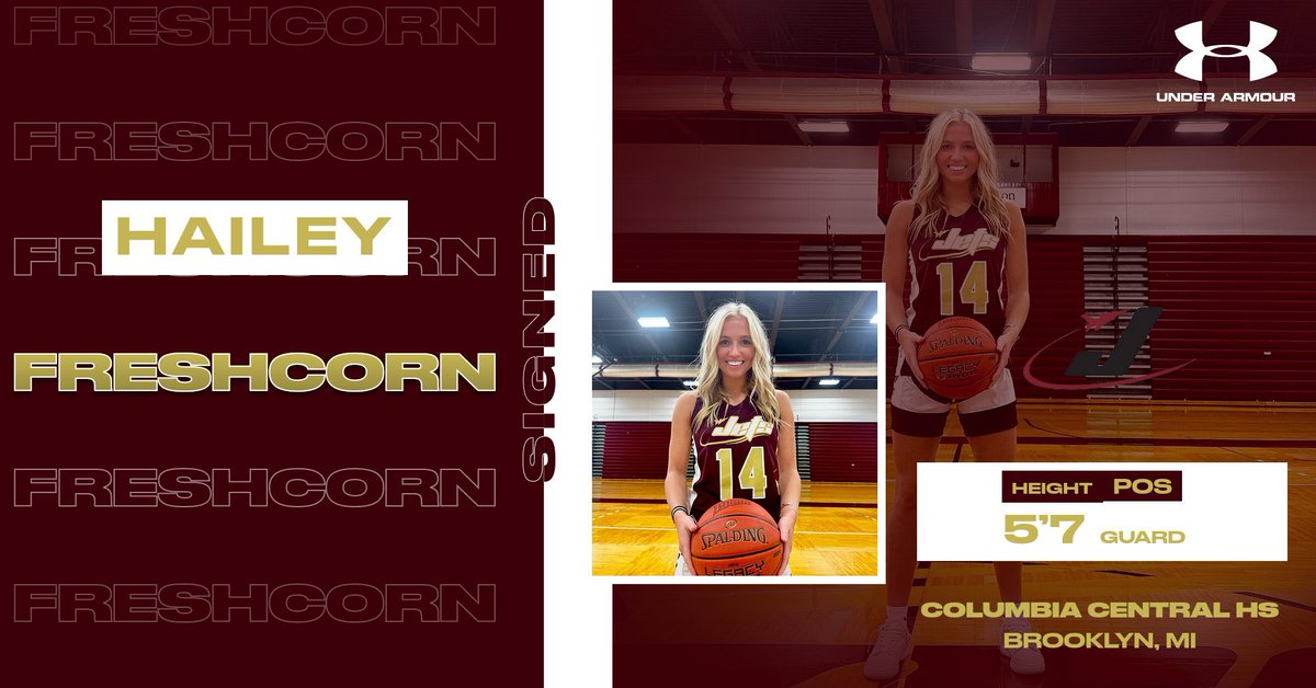 Jackson College WBB (@jcwomenshoops) on Twitter photo Welcome to the Flight Club, <a href="/HaileyFreshcorn/">Hailey Freshcorn</a> ✍️
🗣️ Hailey Freshcorn
📏 5-7
🏀 Guard
📍Brooklyn, MI. Welcome to the Flight Club, <a href="/HaileyFreshcorn/">Hailey Freshcorn</a> ✍️
🗣️ Hailey Freshcorn
📏 5-7
🏀 Guard
📍Brooklyn, MI.
