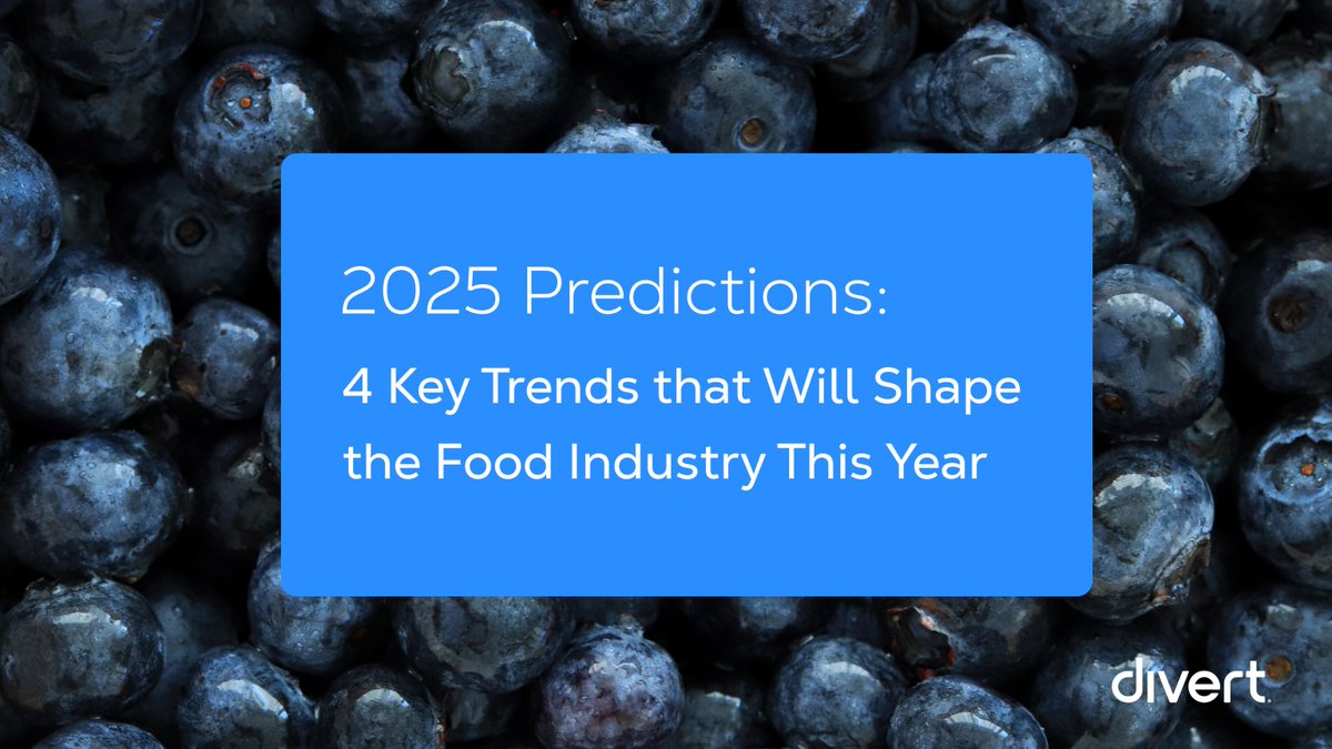 With 2025 fully underway, the food industry is poised for significant progress in preventing and reducing food from going to waste. We asked experts at Divert to weigh in on how this progress will take shape in the year ahead: divertinc.com/2025-predictio…