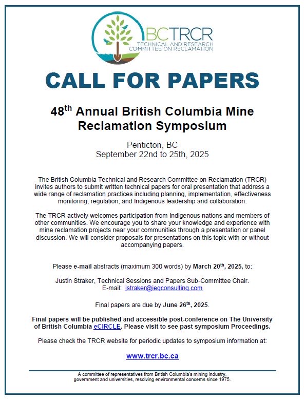 It’s here: the #CallforPapers for #TRCR48 in Penticton. Abstracts due March 20; see trcr.bc.ca for details!