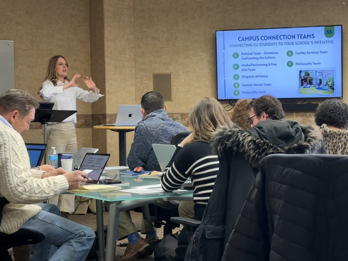 ACSIUSA's tweet photo. Last Friday in Grove City, Ohio, educators gathered for the SLi Educator Training with a shared goal—to equip students with a biblical foundation for leadership. Is your school ready to take part? Learn more and register for our 2025-26 trainings now at https://t.co/va4vrNDS6O. https://t.co/a9SWTQdNXV