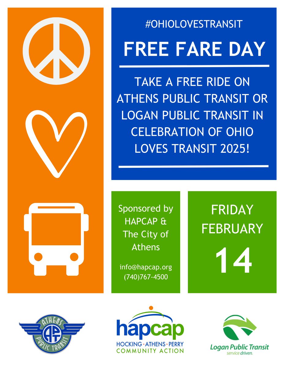 🚍💖 Celebrate Ohio Loves Transit Week with FREE fares on public transit!