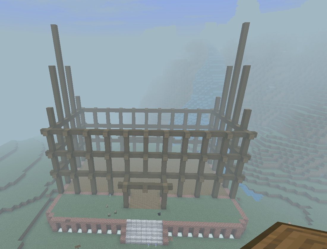 koucrafter's tweet photo. 簡単な家の建て方〜☆
豆腐に柱を立てて内壁塗ってワチャワチャして屋根をつけたら完成！！ https://t.co/w0IxzhBRgA