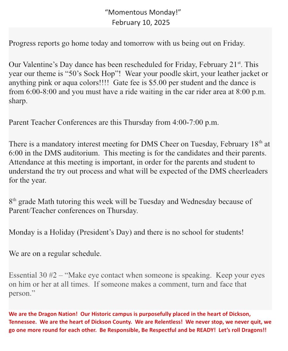 DicksonMiddleSchool (@dmsdragons) on Twitter photo 