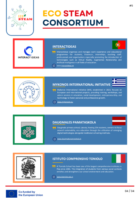 steam_eco's tweet photo. The 5th Eco-STEAM Newsletter is Out!

📖 Read the full newsletter for more insights!

Check our website for more!! https://t.co/rfYLS4mgdX

#EcoSTEAM #ErasmusPlus #STEAMEducation #Sustainability  #EdTech #LessonPlans #EducationalInnovation #EUProjects #EcosteamAIVR #Erasmusplus https://t.co/DHB4VJVoIy