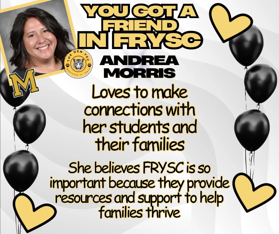 This week we celebrate our incredible Andrea Morris and the amazing support she provides our students and their families. It’s FRYSC week-let’s give her a fist bump!! 👊