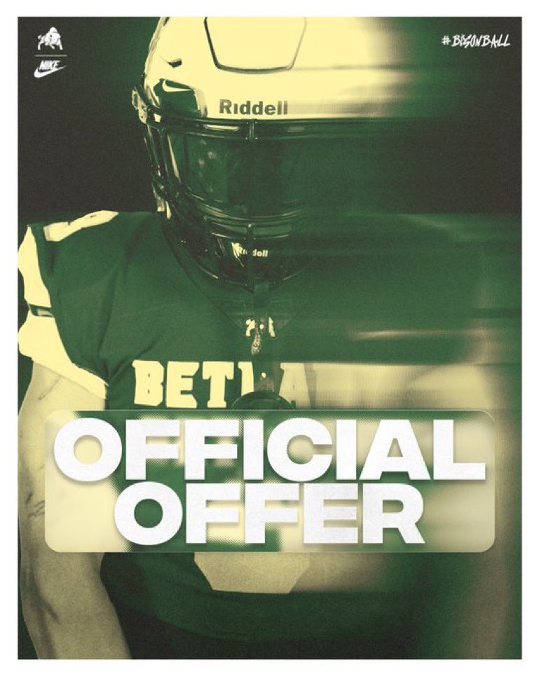 iyron5's tweet photo. After a great conversation with @CoachWhite55 I'm blessed to have received an official offer from @BethanyWV_FB !! https://t.co/aKGSat0vl6