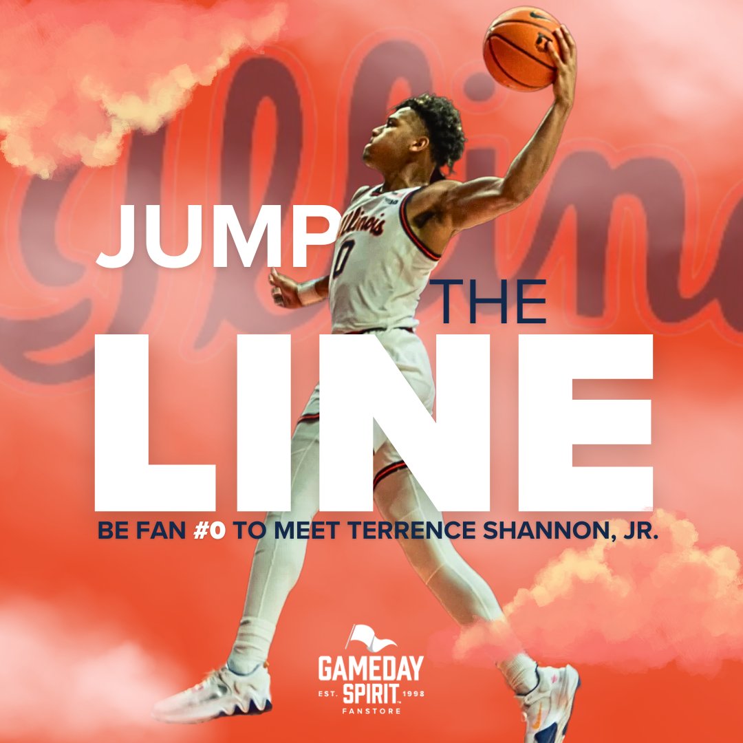 GamedaySpirit's tweet image. Fan #0 Giveaway! 🔷🔶

Jump the line and be Fan #0 to meet @Sn1per_T.  Plus! Get a FREE Terrence Shannon Jr. Bobblehead! 

Enter now by tagging one friend in the replies and sharing this post.

*Winner selected 2/13. Must be following to win.

#GamedaySpirit | #Illini | #HTTO