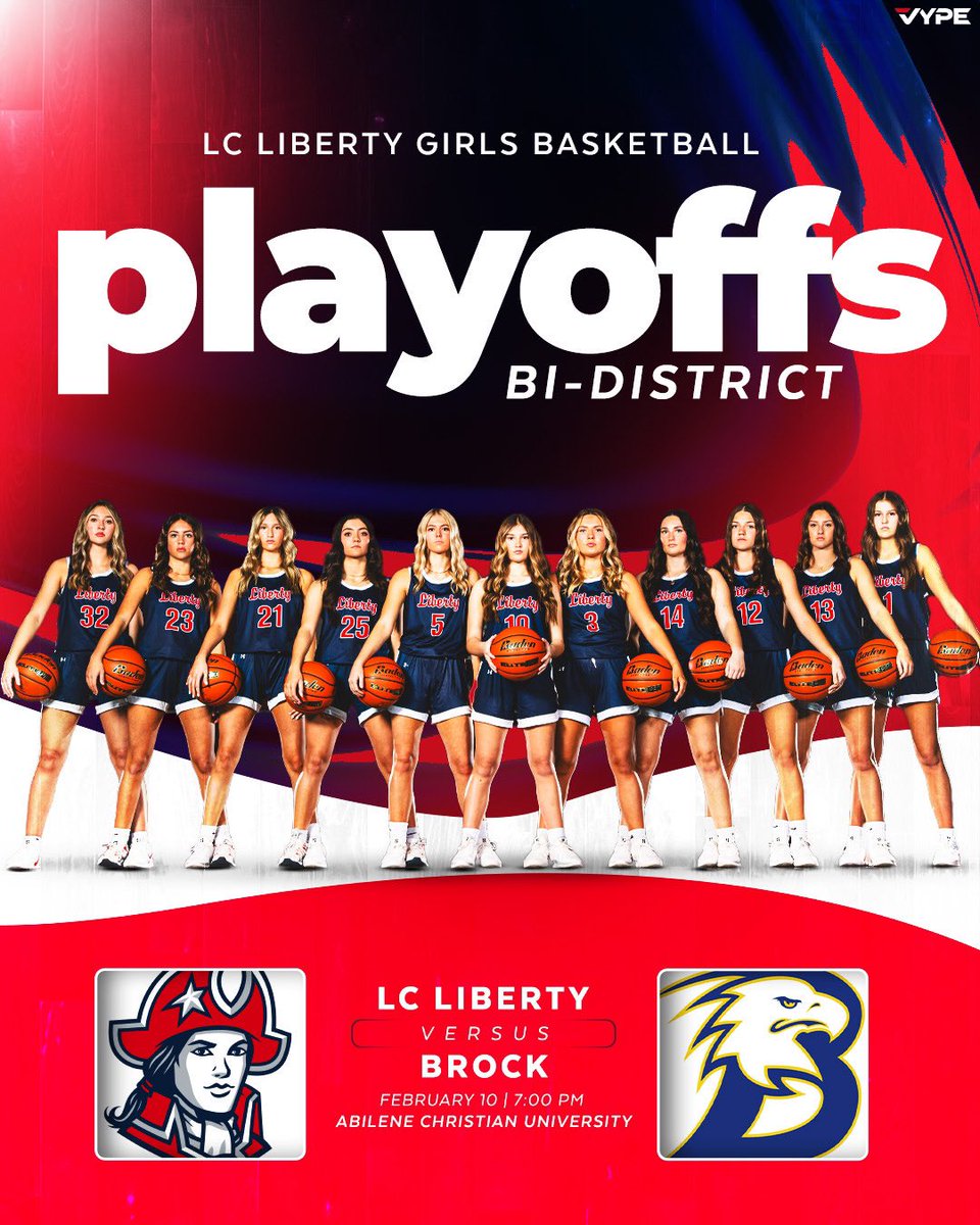 🏀Game Day🏀
⭐️: Bi-District, 4A-D2 Playoffs
📍: Abilene Christian University
🆚: Brock Lady Eagles
⏰: 7:00 PM
💻: nfhsnetwork.com/events/uil/gam…

#UnselfishEffort