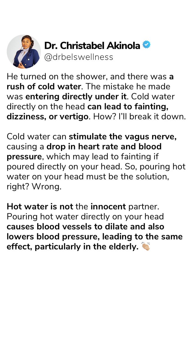 Drbelswellness's tweet photo. This thing you do while bathing everyday has caused some people harm or their lives. Please let’s stay aware and share the necessary precautions, especially to the elderly. 

#preventivemedicine #publichealth #elderlypeople #elderlycare https://t.co/gijple5Oyl