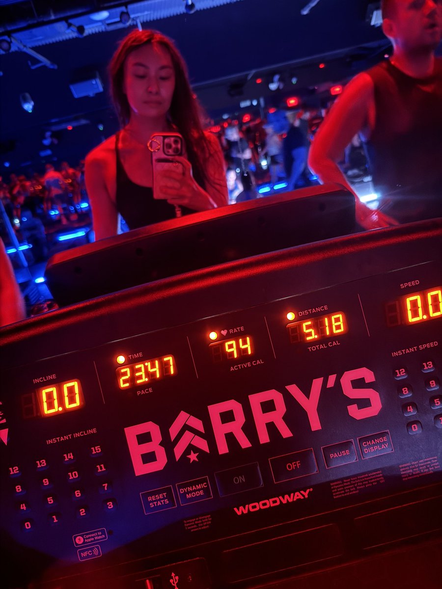 lucy_guo's tweet image. Might be the most mileage I’ve gotten in one Barry’s class. Turning 30 does hit different 😏