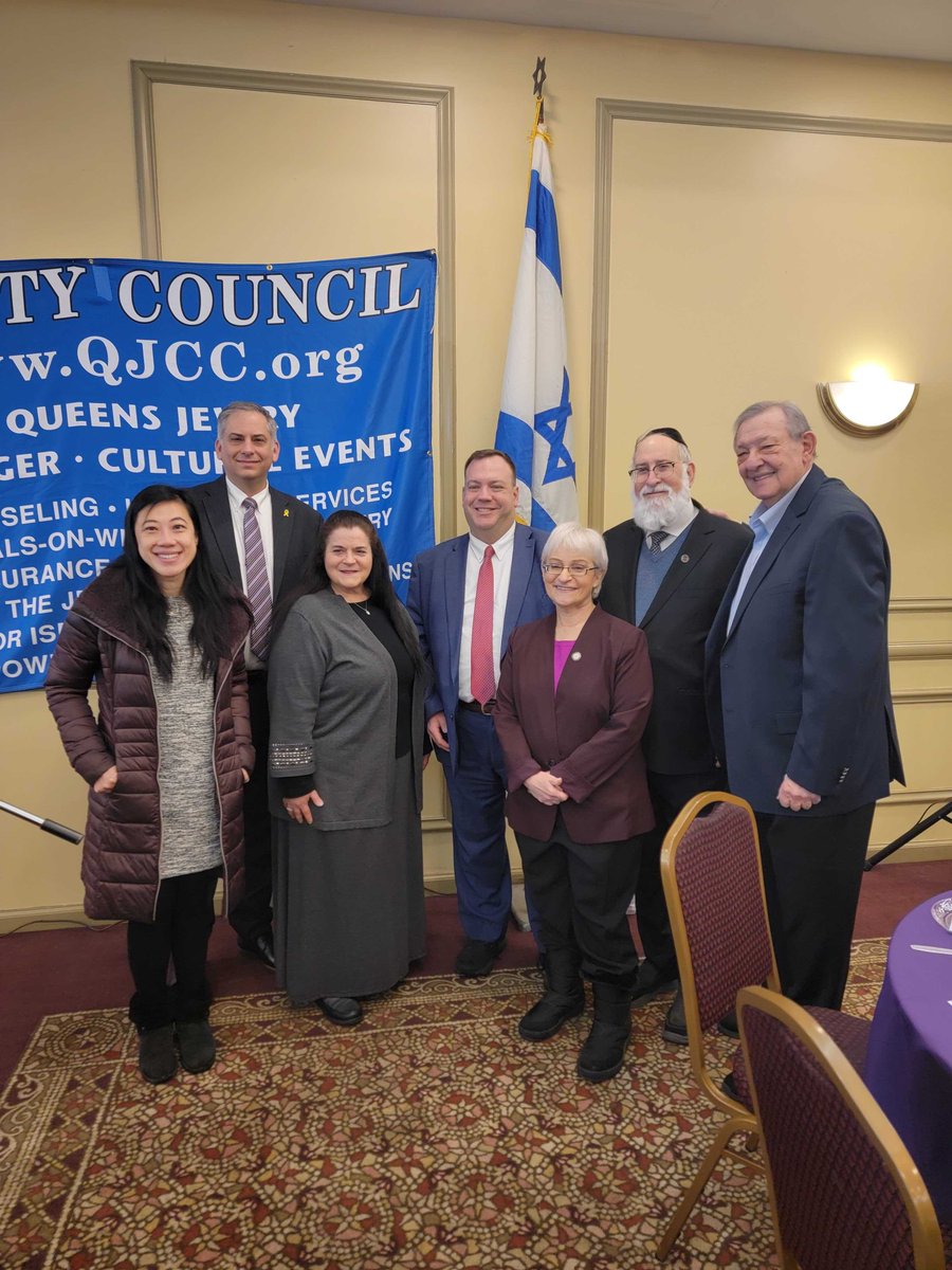 It was great to see so many people come out in support of the Jewish community on Sunday morning for the annual <a href="/QJCCTweets/">QJCC</a> Legislative Breakfast. Thank you to President <a href="/BarryGrodenchik/">Barry Grodenchik🇺🇦</a> and Rabbi Mayer Waxman for your advocacy and leadership.
